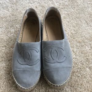 Chanel espadrilles steel blue